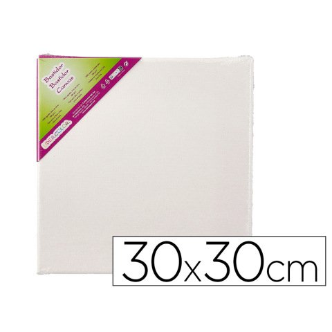 Bastidor liderpapel lienzo grapado trasero algodon 100% 30x30 cm gramaje 280g/m2