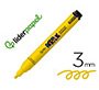 Rotulador liderpapel acrylic base agua todo tipo de superficie punta redonda 3 mm amarillo