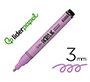 Rotulador liderpapel acrylic base agua todo tipo de superficie punta redonda 3 mm lila