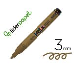 Rotulador liderpapel acrylic base agua todo tipo de superficie punta redonda 3 mm oro