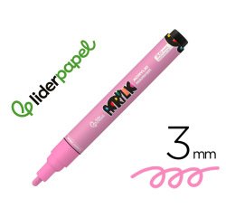 Rotulador liderpapel acrylic base agua todo tipo de superficie punta redonda 3 mm rosa claro