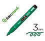 Rotulador liderpapel acrylic base agua todo tipo de superficie punta redonda 3 mm verde