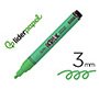 Rotulador liderpapel acrylic base agua todo tipo de superficie punta redonda 3 mm verde claro