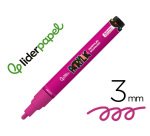 Rotulador liderpapel acrylic base agua todo tipo de superficie punta redonda 3 mm violeta