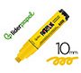 Rotulador liderpapel acrylic base agua todo tipo de superficie punta rectangular 10 mm amarillo