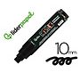 Rotulador liderpapel acrylic base agua todo tipo de superficie punta rectangular 10 mm negro
