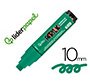 Rotulador liderpapel acrylic base agua todo tipo de superficie punta rectangular 10 mm verde
