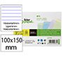 Tarjeta liderpapel para estudiar rayada cartulina de colores 170gr 100x150mm paquete de 200 unidades