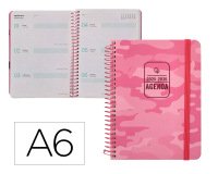 Agenda escolar liderpapel 25-26 teens patterns abstract pattern semana vista a6 bilingue papel fsc 80 gr