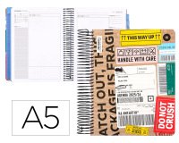 Agenda escolar antartik 25-26 espiral cargo dia pagina a5 bilingüe papel fsc 80 gr