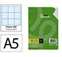 Recambio liderpapel din a5 100 hojas 75gr rayado nº 46 6 taladros