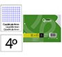 Recambio liderpapel din a5 apaisado 100 hojas 75 gr cuadro 4 mm 2 taladros con margen