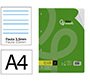 Recambio liderpapel a4 100 hojas 75 gr pauta 4º 3.5mm con margen 4 taladros