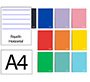Cuaderno espiral liderpapel a4 micro witty tapa dura 120h 90gr horizontal 8mm 5 bandas 4 taladros colores surtidos