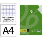 Recambio liderpapel a4 80 hojas 75gr cuadro 4 mm con margen 4 taladros