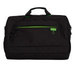 Maletin para portatil q-connect 17,2\" negro 1 asa 2 bolsillos exteriores polietileno reciclado