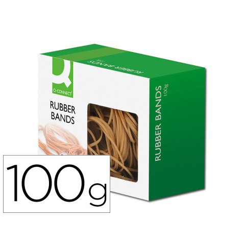 Gomillas elasticas q-connect 100 gr tamaños surtidos