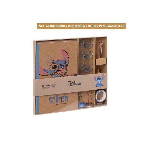 Set de papeleria stitch ukelele