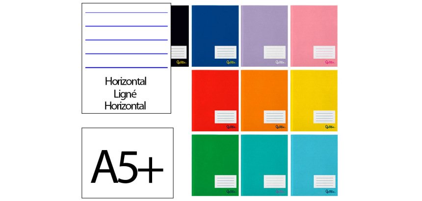 Libreta liderpapel smart a5 plus 32 hojas 75gr horizontal con margen