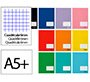 Libreta liderpapel smart a5 plus 32 hojas 75gr cuadro 6mm con margen