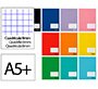 Libreta liderpapel smart a5 plus 32 hojas 75gr cuadro 8mm con margen colores surtido