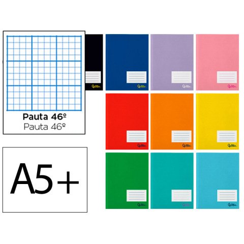 Libreta liderpapel smart a5 plus 32 hojas 75gr rayado nº46 colores surtidos