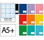 Libreta liderpapel smart a5 plus 32 hojas 75gr rayado nº46 colores surtidos