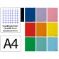 Libreta liderpapel smart a4 48 hojas 75g/m2 cuadro 5mm con margen colores surtidos