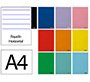 Libreta liderpapel smart a4 48 hojas 75gr horizontal con doble margen colores surtidos
