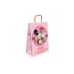 Bolsa para regalo basika papel celulosa 90 gr minnie con asa retorcida tamaño s 240x100x320mm