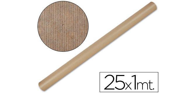 Papel kraft liderpapel marron rollo 25x1 m