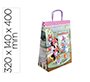 Bolsa para regalo basika papel celulosa 90 g minnie con asa retorcida tamaño l 320x140x400 mm