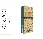 Papel de regalo basika kraft liso rollo ancho 70 cm longitud 2 m gramaje 50 g