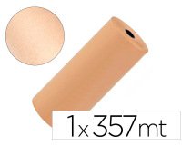 Papel kraft liderpapel marron bobina 1 m x 357 m especial para embalaje peso 25 kg