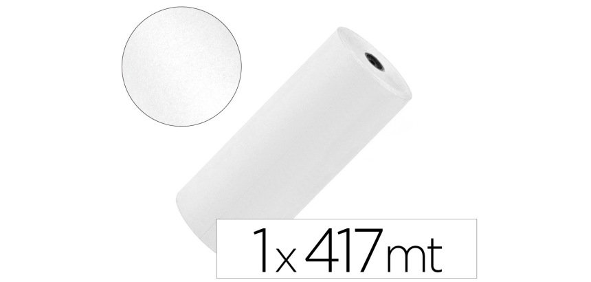 Papel kraft liderpapel blanco bobina 1 m x 417 m especial para embalaje peso 25 kg