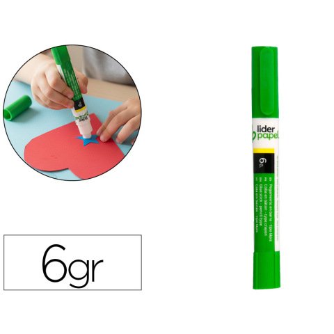 Pegamento liderpapel en barra 6 g boligrafo con clip
