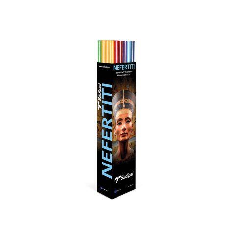 Papel kraft sadipal nefertitis 1x3 m gramaje 65 gr expositor de 30 rollos colores surtidos