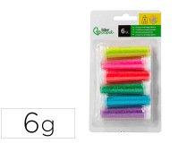 Purpurina liderpapel biodegradable fantasia bote de 6 gr colores metalicos pasteles surt blister de 6 und
