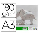 Cartulina liderpapel a3 180g/m2 blanco paquete de 25+5 hojas en carpeta dossier transparente con cierre