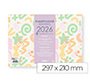 Planning semanal liderpapel joven 2026 29,7x21 cm din a4 con pegatinas papel 104 gr
