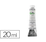 Pintura al oleo liderpapel tubo de aluminio de 20 ml color blanco titanio