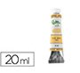Pintura al oleo liderpapel tubo de aluminio de 20 ml color amarillo napoles