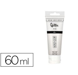 Pintura acrilica liderpapel tubo de plastico de 60 ml color blanco titanio