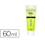 Pintura acrilica liderpapel tubo de plastico de 60 ml color verde limon