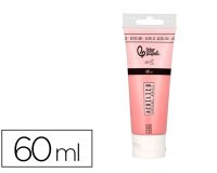 Pintura acrilica liderpapel tubo de plastico de 60 ml color salmon