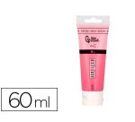 Pintura acrilica liderpapel tubo de plastico de 60 ml color rosa