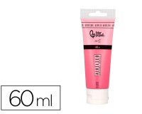 Pintura acrilica liderpapel tubo de plastico de 60 ml color rosa
