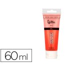 Pintura acrilica liderpapel tubo de plastico de 60 ml color rojo bermellon