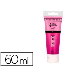 Pintura acrilica liderpapel tubo de plastico de 60 ml color magenta