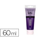 Pintura acrilica liderpapel tubo de plastico de 60 ml color purpura